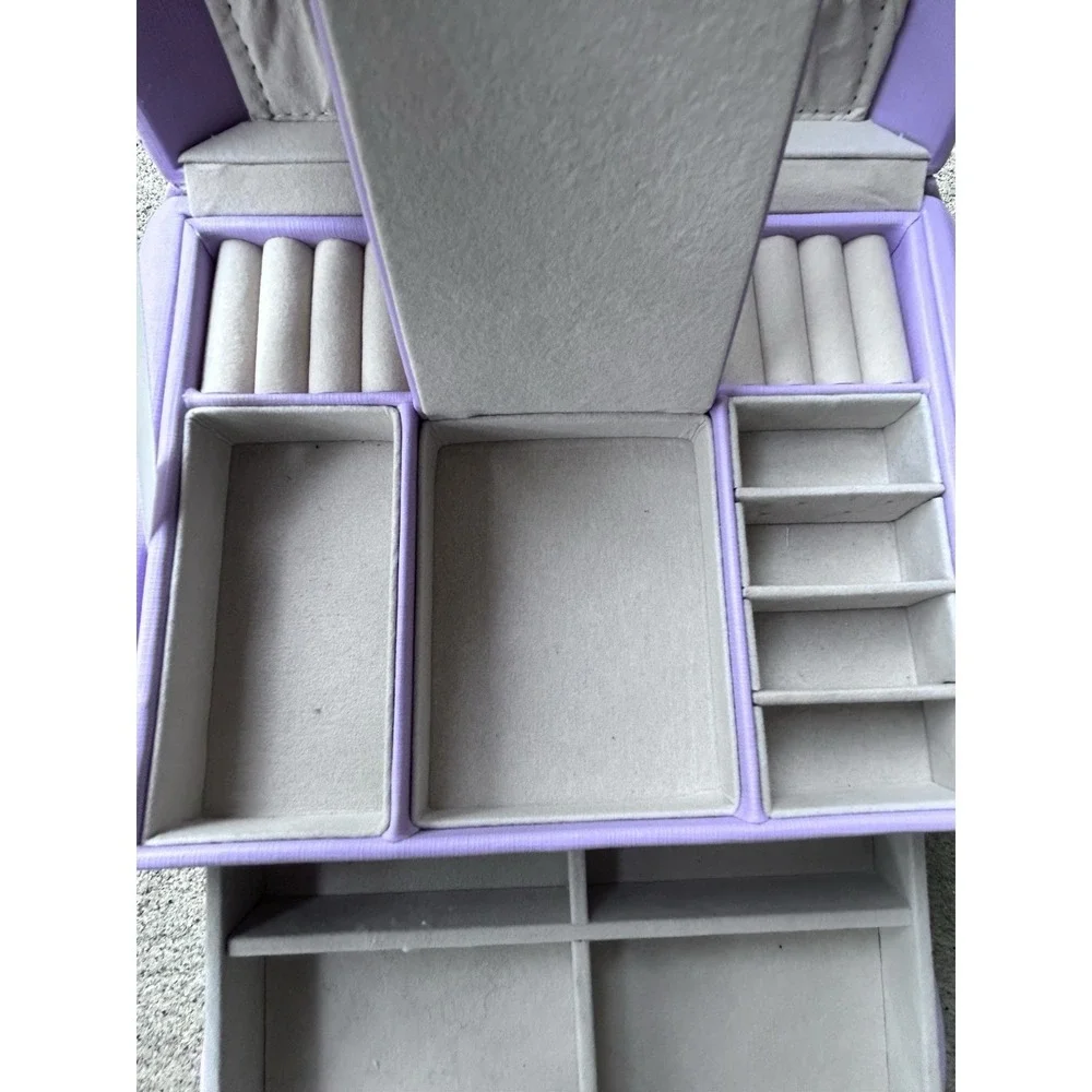 Jewelry Box Vlando Storage Organizer Holder Case Princess Style Purple